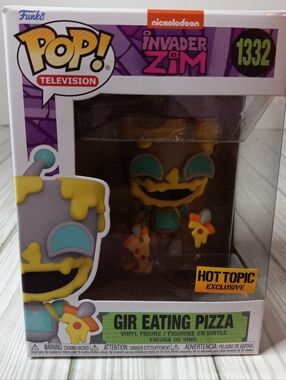 Funko Pop Invader Zim Gir Eating Pizza #1332 Hot Topic Exclusive Vinyl Figure